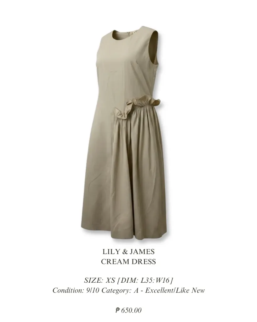 Lily & James - Cream Dress