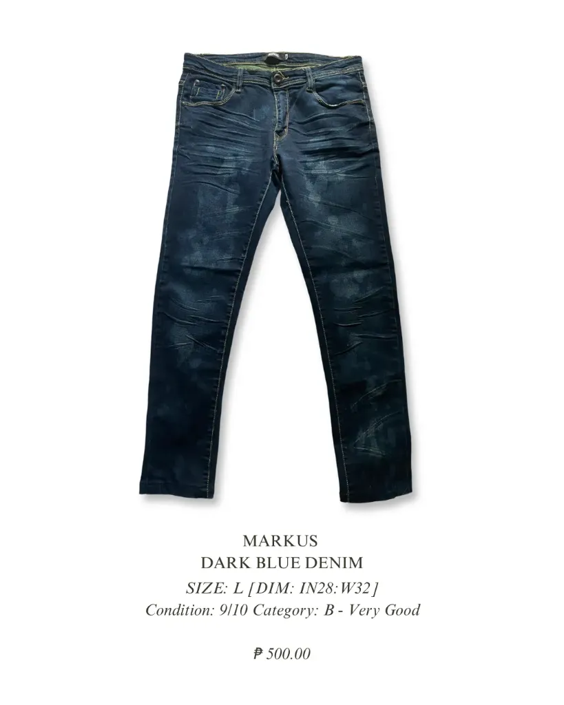 MARKUS - Dark blue denim