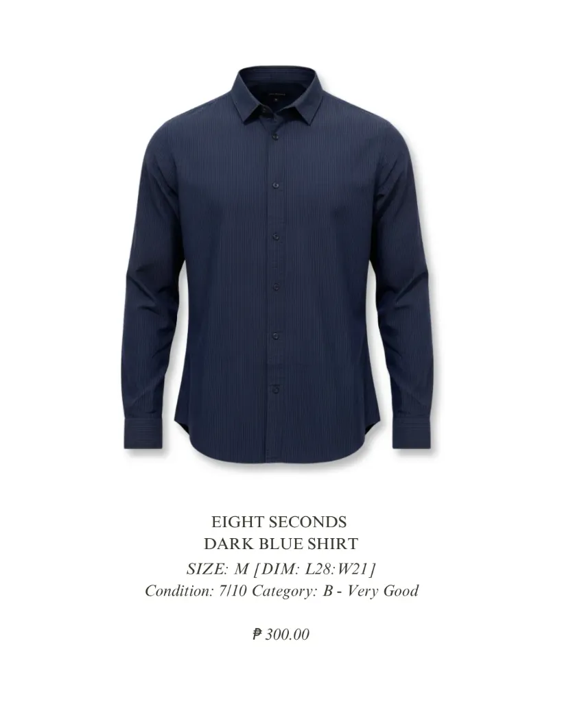 EIGHT SECONDS - Dark Blue Shirt