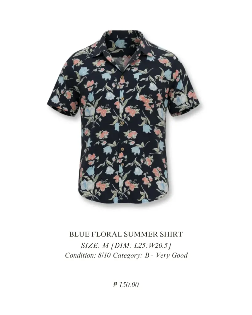NOBRAND - Blue Graphic Shirt