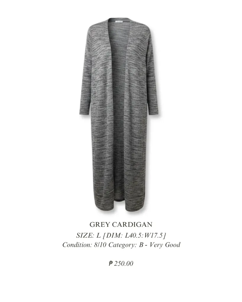 NOBRAND - Grey Cardigan