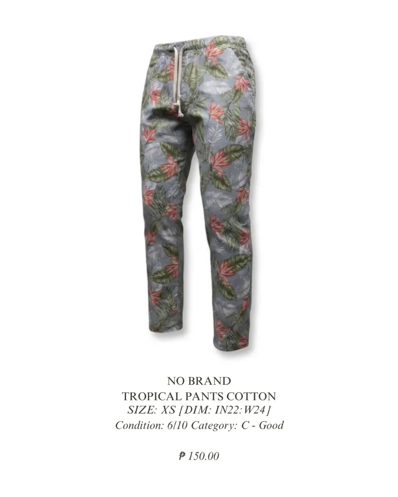 No Brand - Tropical Pants Cotton