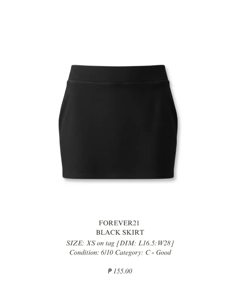 FOREVER21 Black skirt
