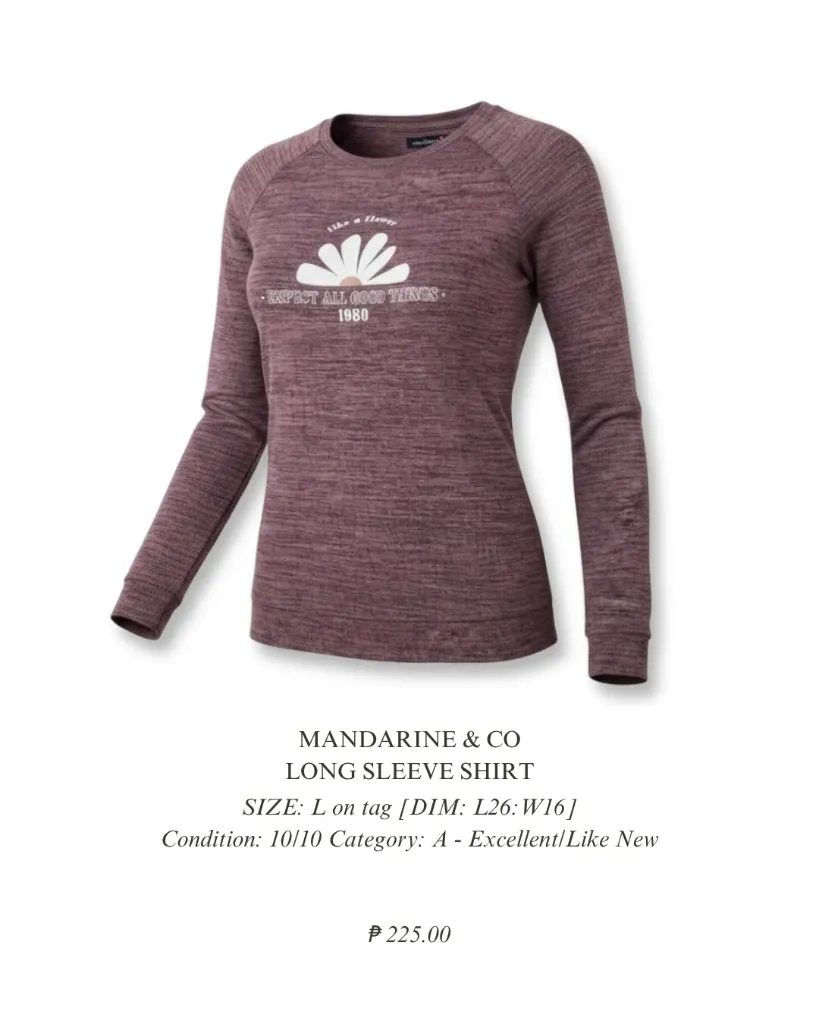 Long Sleeve Shirt by Mandarine & Co