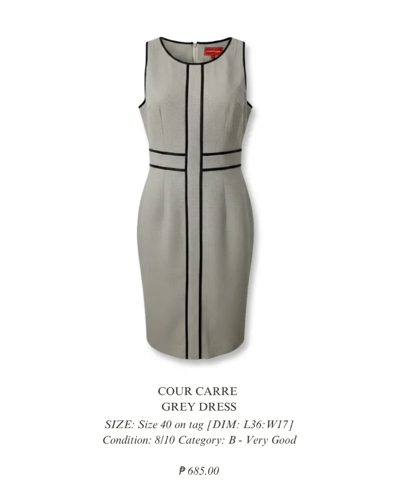 Cour Carre Gray Dress