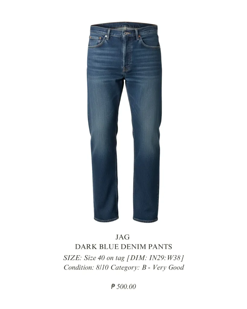 Jag Dark Blue Denim Pants