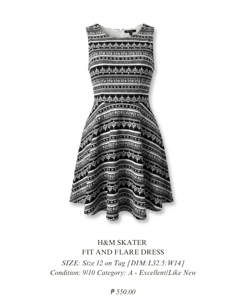 H&M Skater Fit and Flare Dress